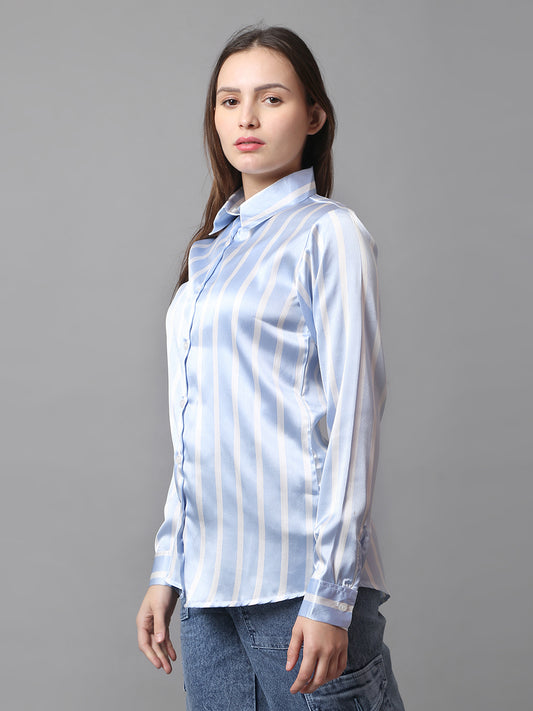 Skyline Satin Stripe Shirt