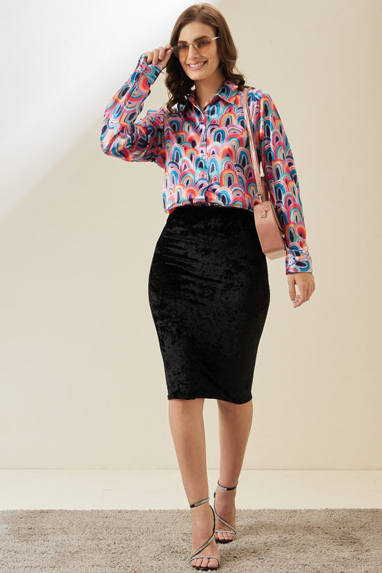 Rainbow Arc Print Shirt