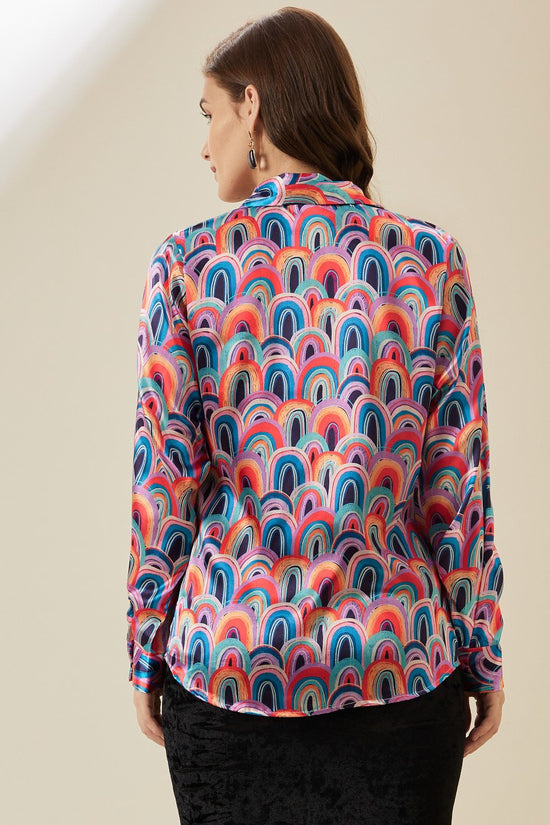 Rainbow Arc Print Shirt