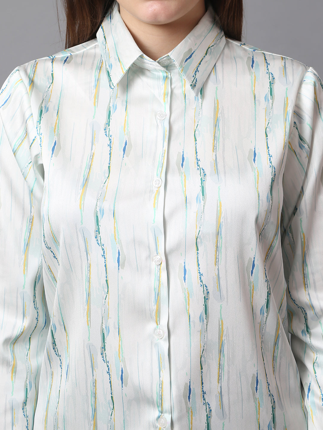 Aqua Whisper Striped Shirt