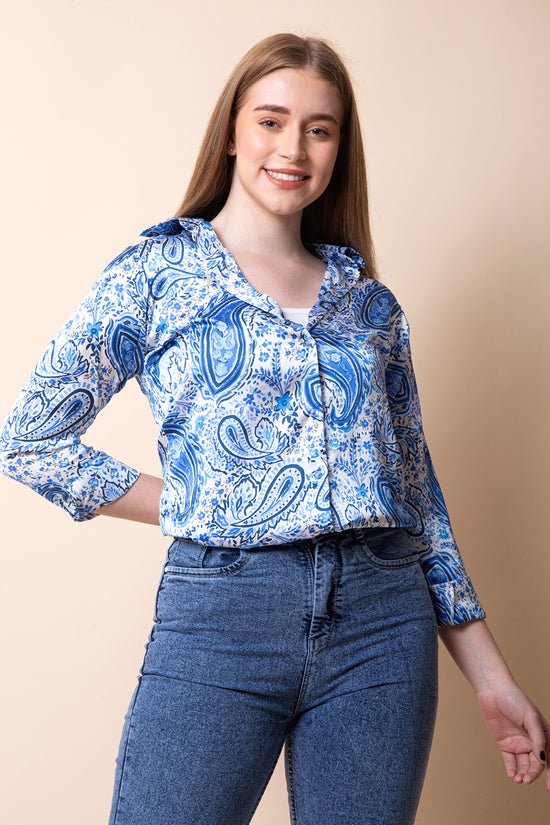 Royal Paisley Luxe Shirt