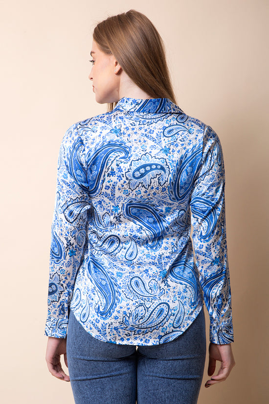 Royal Paisley Luxe Shirt