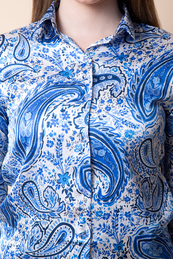 Royal Paisley Luxe Shirt