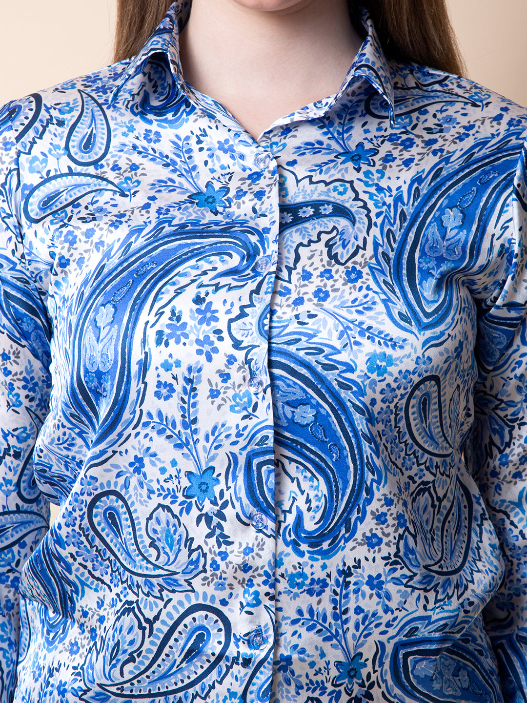 Royal Paisley Luxe Shirt