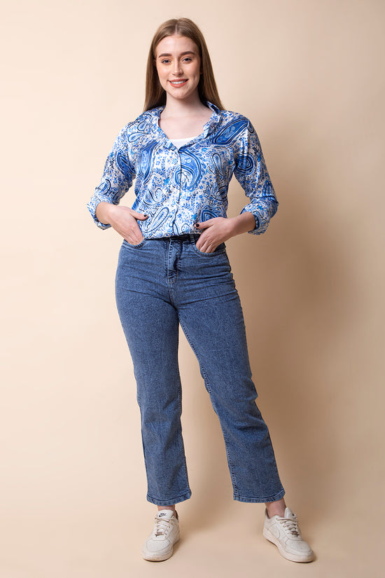 Royal Paisley Luxe Shirt