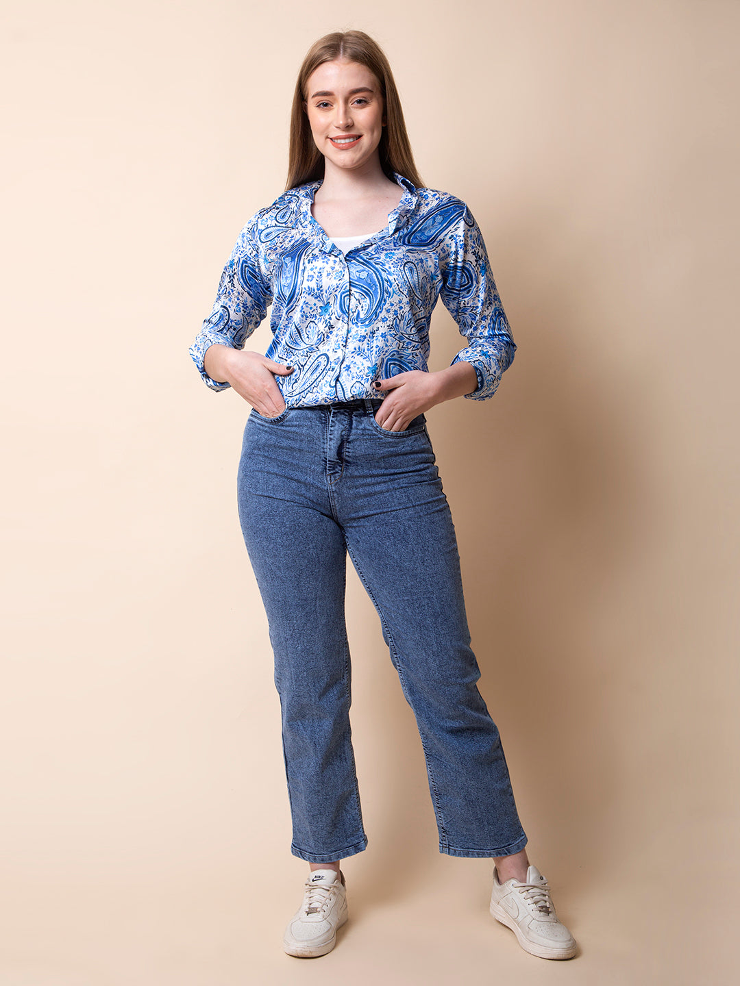 Royal Paisley Luxe Shirt