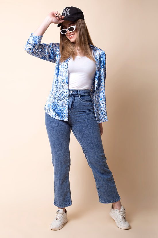 Royal Paisley Luxe Shirt