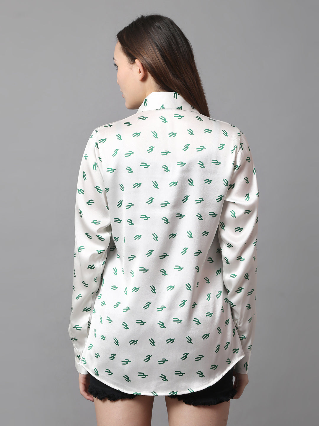 Cactus Charm Printed Shirt