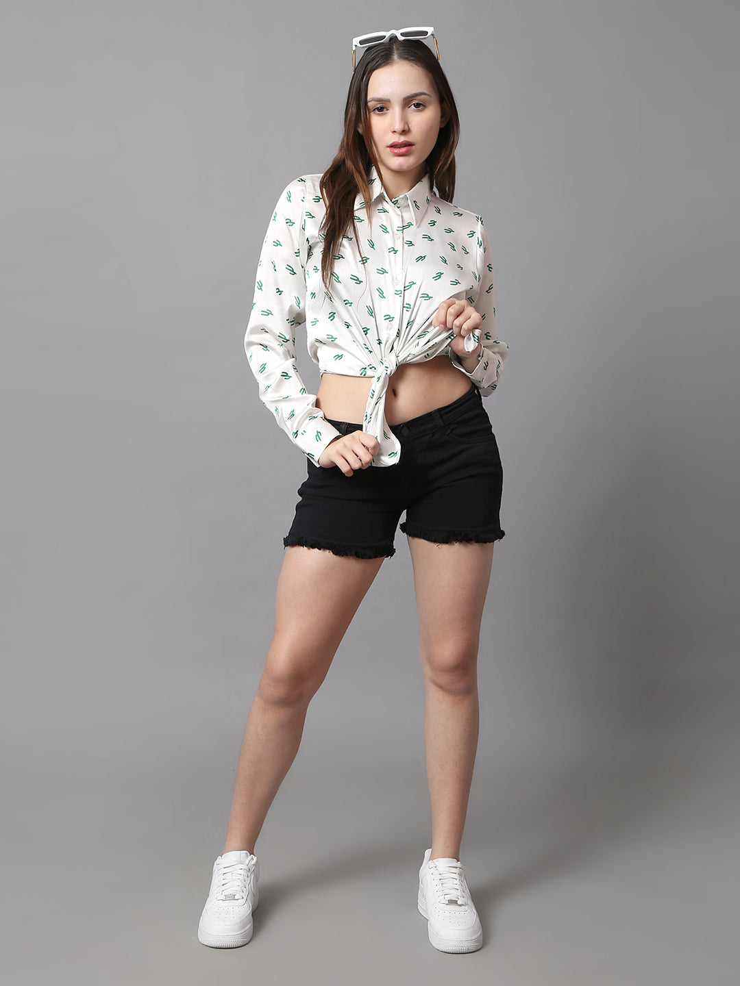 Cactus Charm Printed Shirt