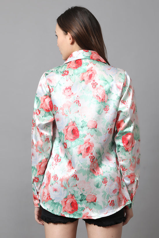 Blush Meadow Satin Shirt