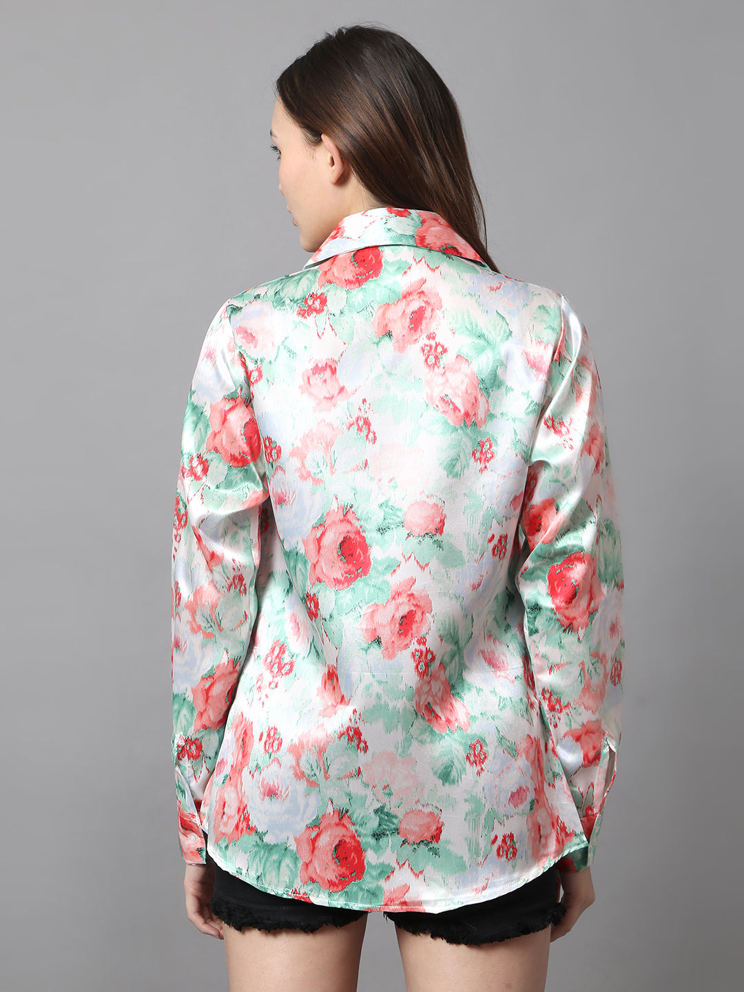 Blush Meadow Satin Shirt