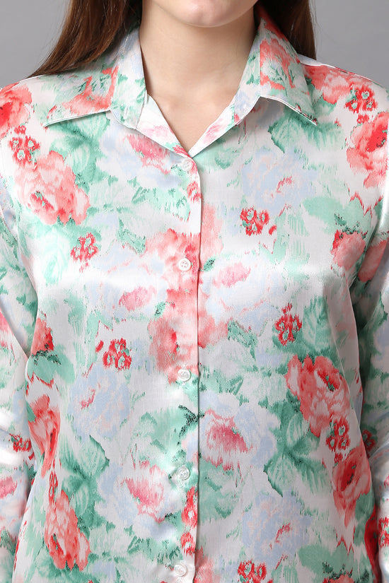 Blush Meadow Satin Shirt