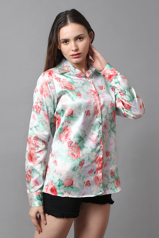 Blush Meadow Satin Shirt