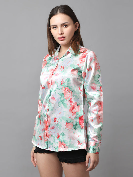 Blush Meadow Satin Shirt