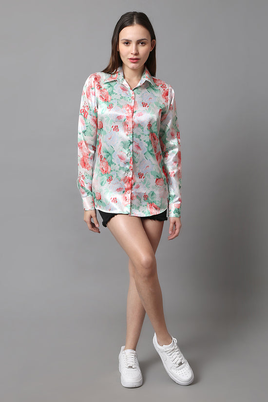 Blush Meadow Satin Shirt