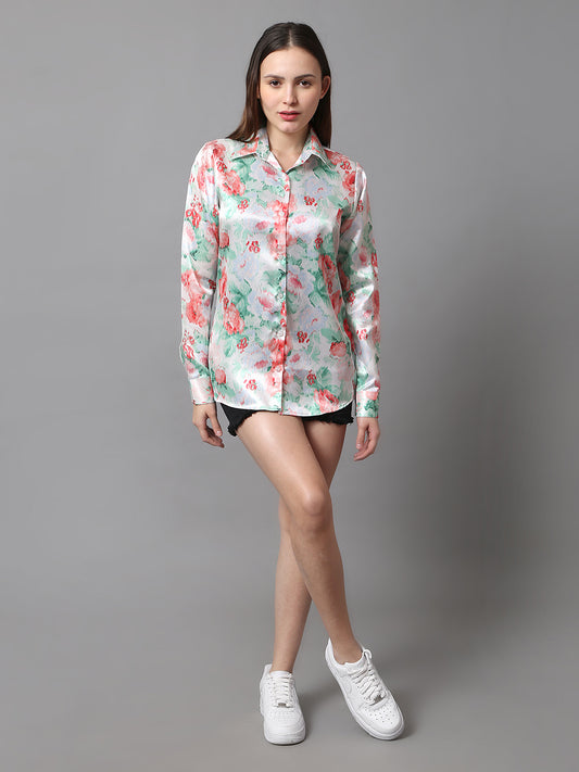 Blush Meadow Satin Shirt