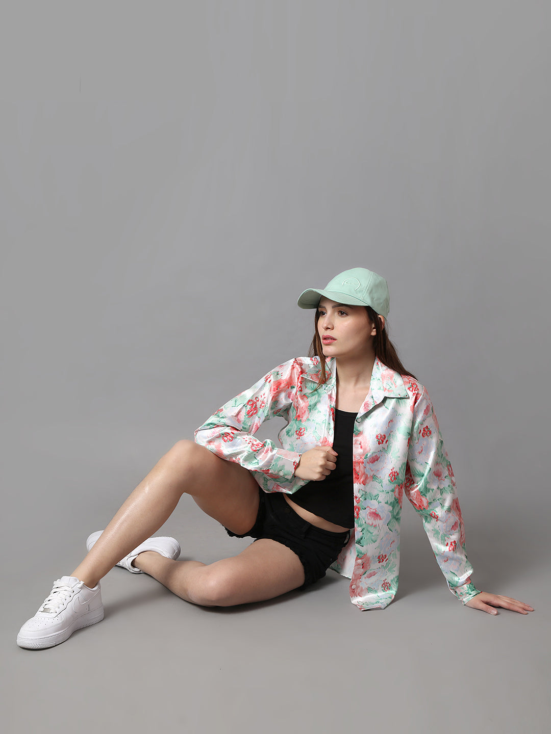 Blush Meadow Satin Shirt