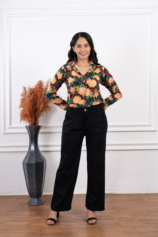 Autumn Garden Printed Shirt