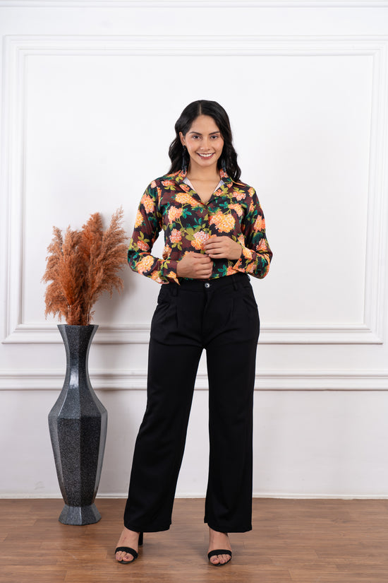 Autumn Garden Printed Shirt