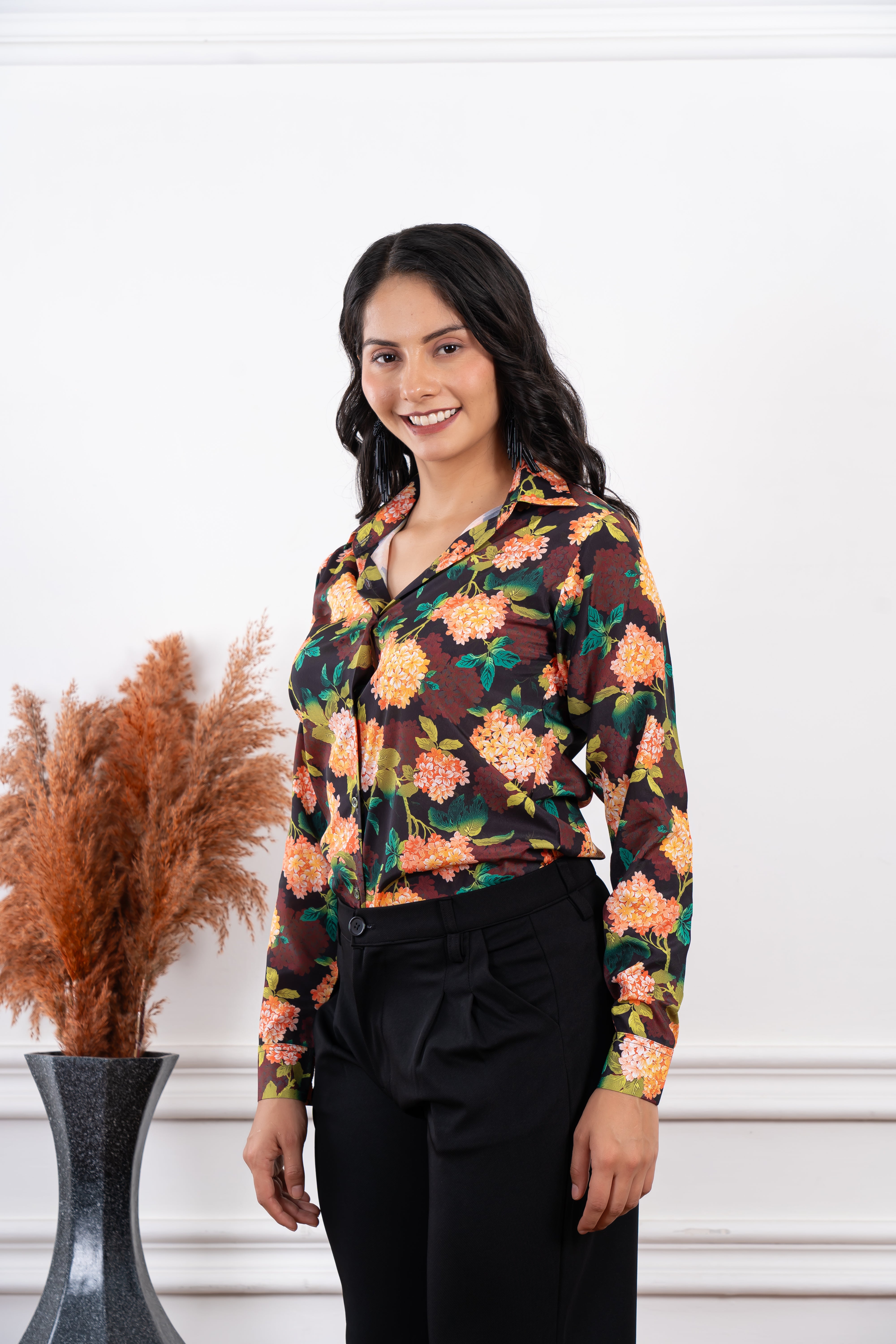 Autumn Garden Printed Shirt