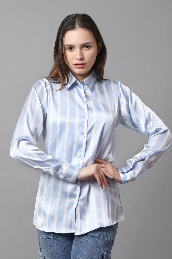 Skyline Satin Stripe Shirt