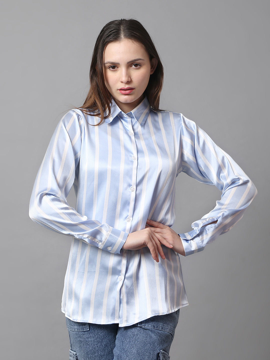 Skyline Satin Stripe Shirt