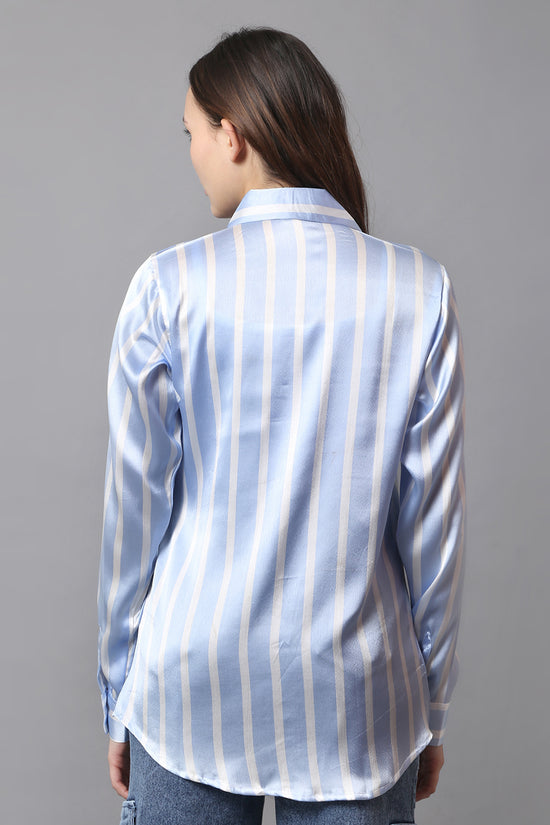 Skyline Satin Stripe Shirt