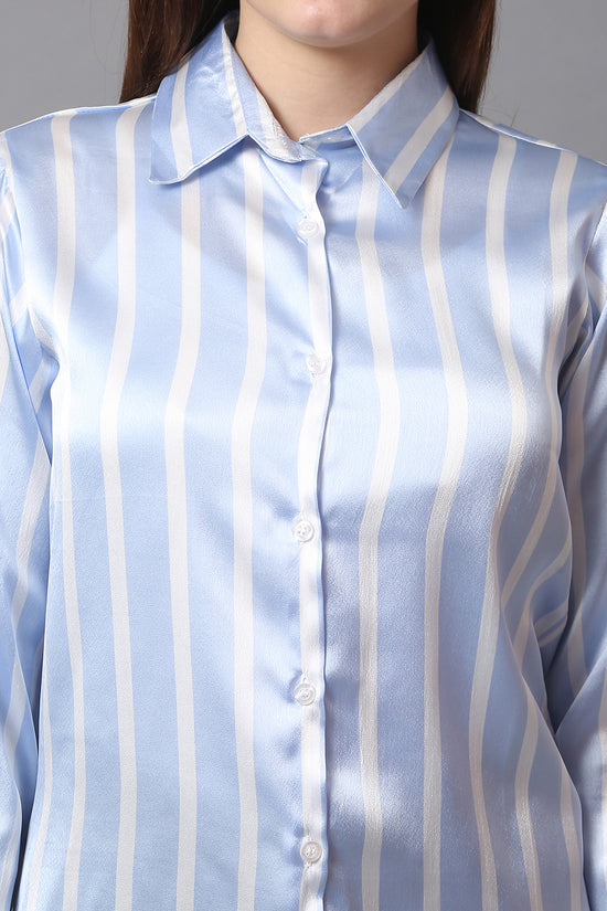 Skyline Satin Stripe Shirt