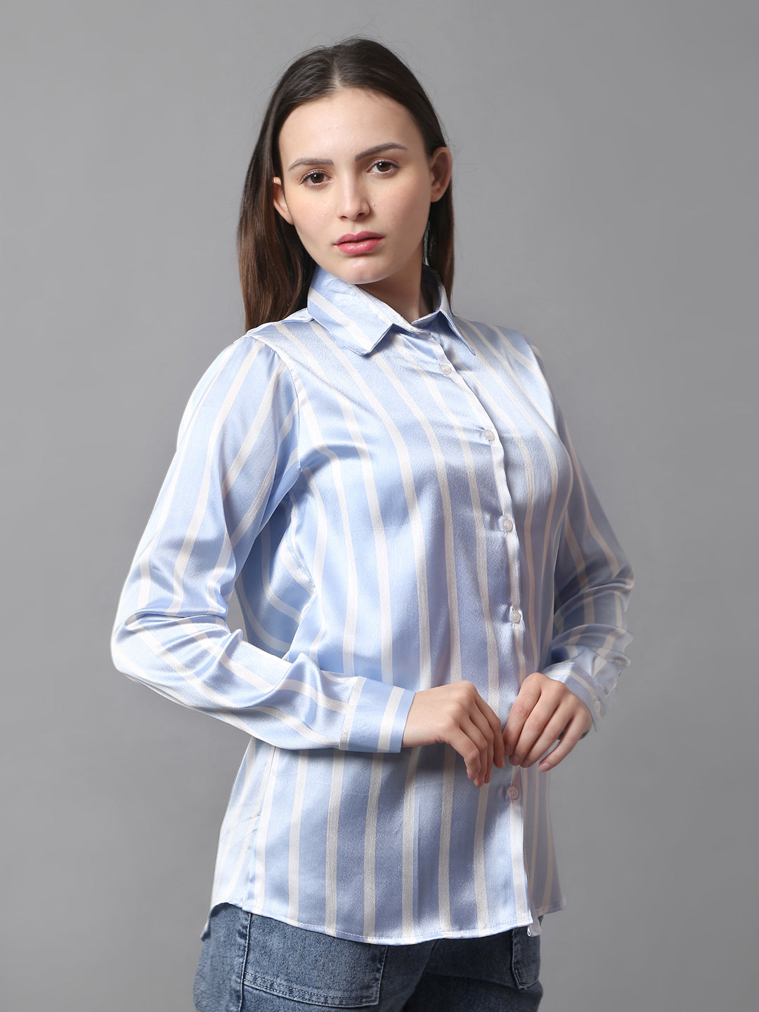 Skyline Satin Stripe Shirt