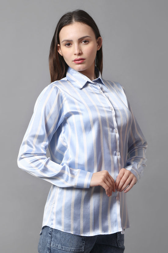 Skyline Satin Stripe Shirt