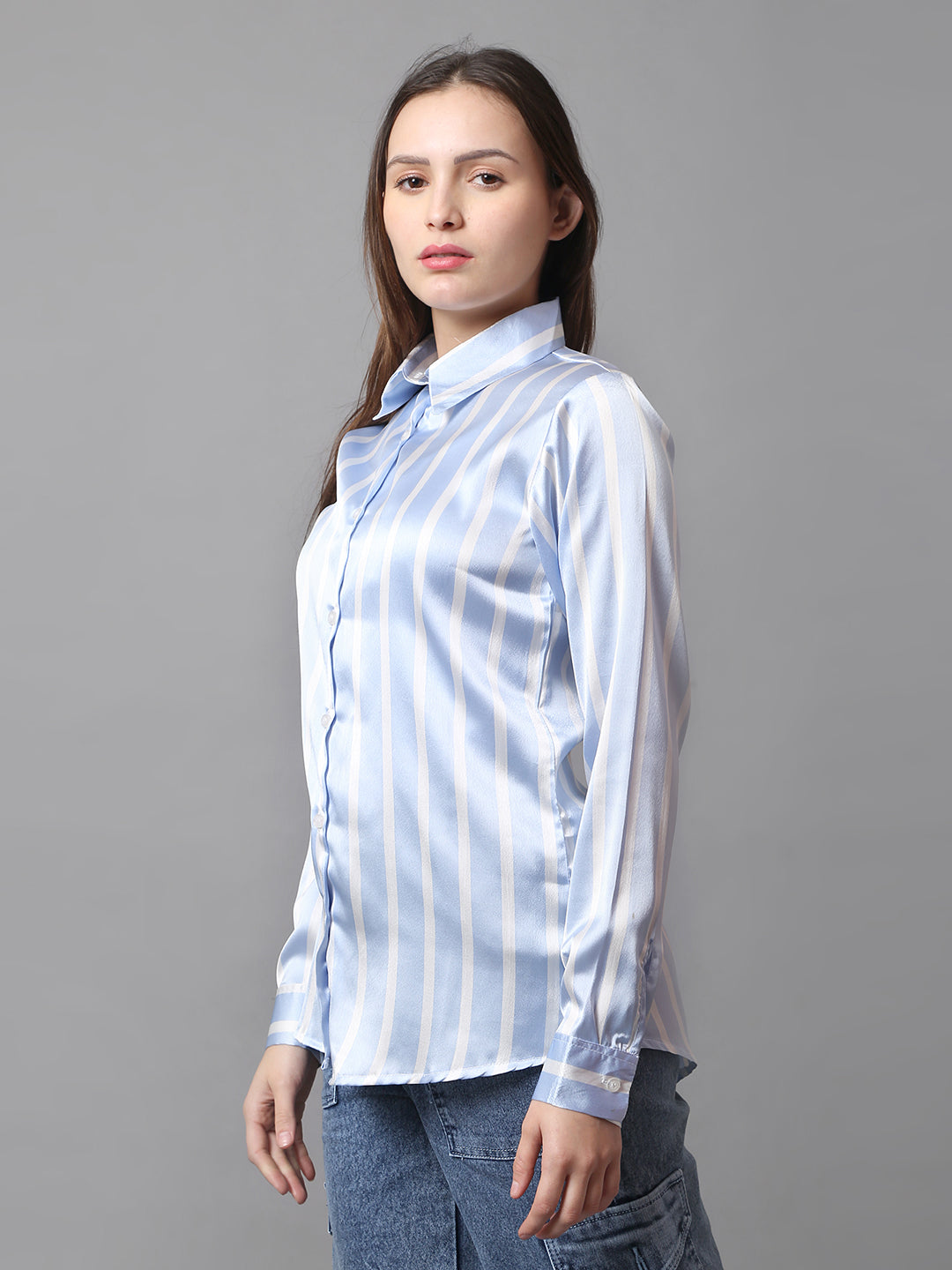 Skyline Satin Stripe Shirt