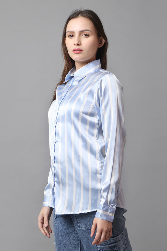 Skyline Satin Stripe Shirt