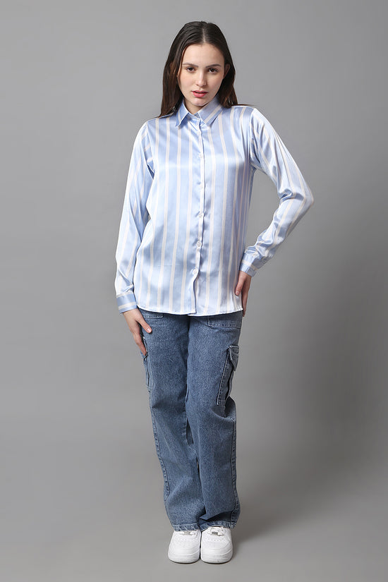 Skyline Satin Stripe Shirt