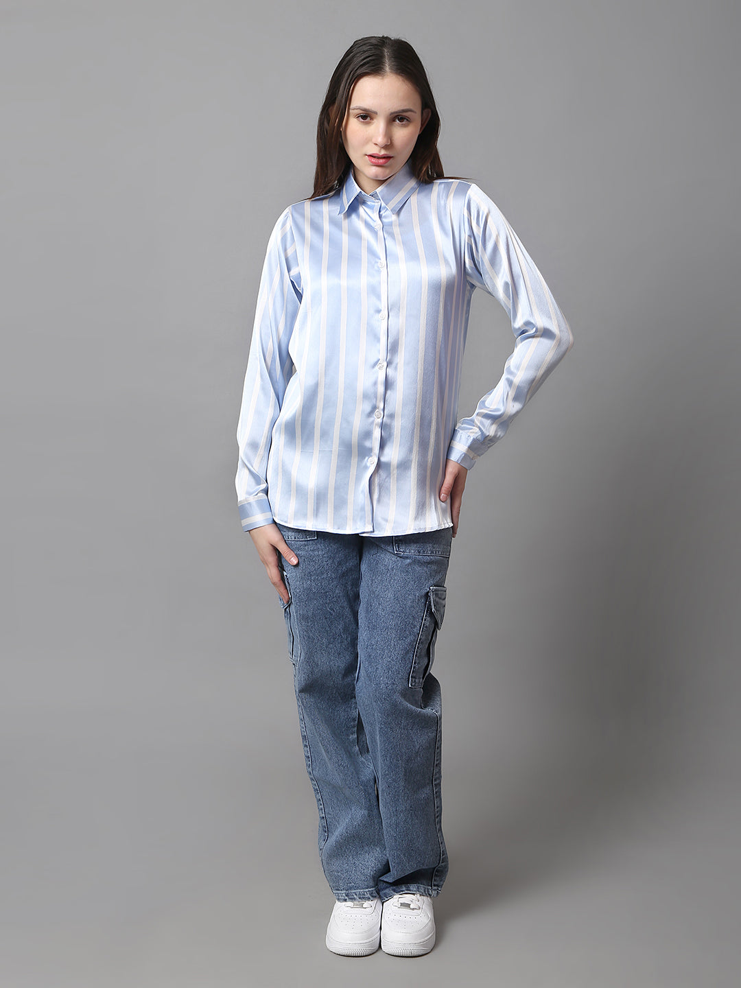 Skyline Satin Stripe Shirt