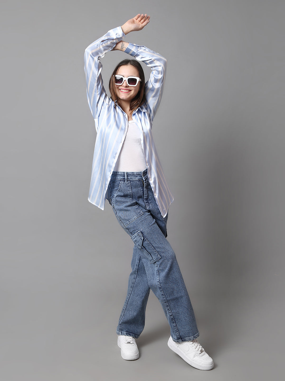 Skyline Satin Stripe Shirt