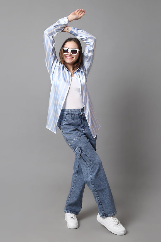 Skyline Satin Stripe Shirt