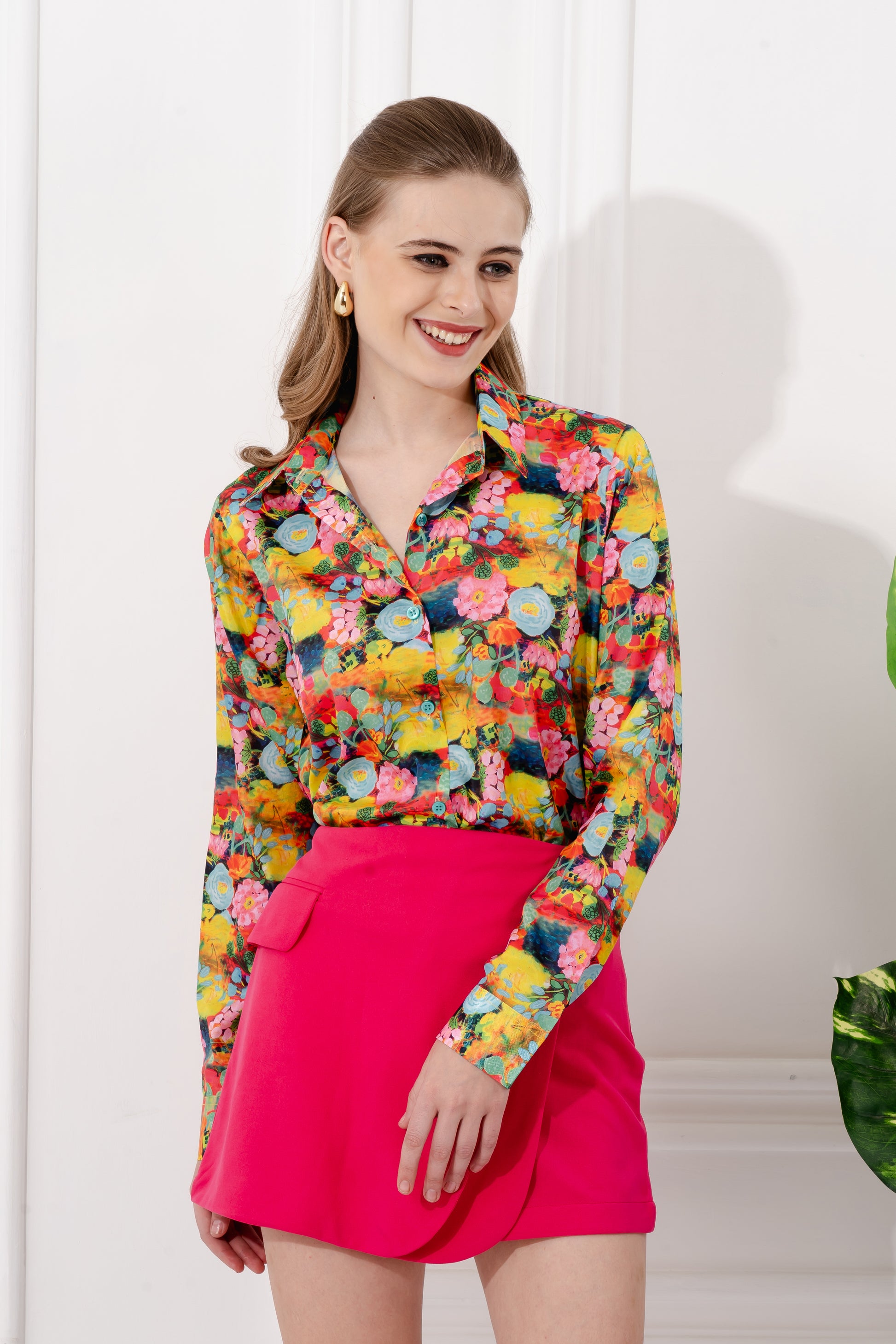 Paradise Garden Satin Shirt